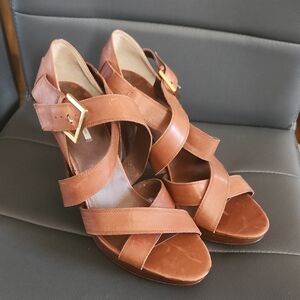Max Studio Tan Strappy Heels
